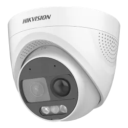 Camera AnalogHD ColorVu 2MP cu PIR si alarma incorporata, lentila 2.8mm, lumina alba 20 m, Audio - HIKVISION DS-2CE72DF3T-PIRXOS-2.8mm