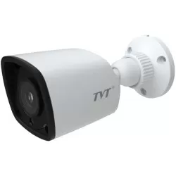 Camera de supraveghere TVT TD-9451E2(D/PE/IR1), Bullet, 5MP, 1080P @50fps, CMOS 1/2.5'', 2.8mm, IR 10-20m, H.265, IP66, PoE, Carcasa metal