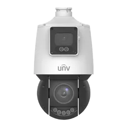 Camera Dual-lens IP, PTZ, 4MP, 25X, IR100m&WL30m, AutoTracking, Audio, Alarm, PoE, IP66 - UNV IPC94144SFW-X25-F40C - imagine 1