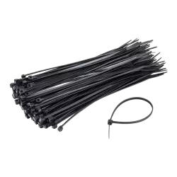Coliere de plastic 368x3.6 mm, NEGRU, 100 buc PKB-370IB