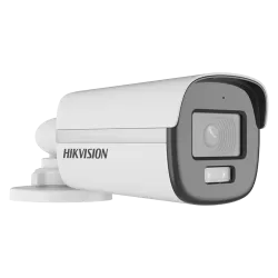 ColorVu, Dual Light - Camera analog 2MP, lentila 2.8mm, IR 40m, WL 40m, TVI/AHD/CVI/CVBS, Mic., IP67 - HIKVISION DS-2CE12DF0T-LFS-2.8mm