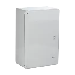 Cutie distributie IP65 din ABS gri, usa mata, placa metalica, 200x300x130 mm PP3001