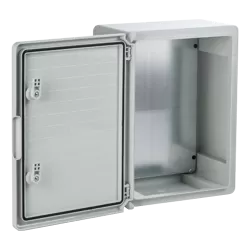 Cutie distributie IP65 din ABS gri, usa mata, placa metalica, 300x400x220 mm PP3005 - imagine 1