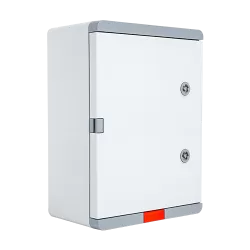 Cutie distributie IP67 din ABS gri, usa mata, placa metalica, 300x400x170 mm PD304017