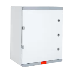 Cutie distributie IP67 din ABS gri, usa mata, placa metalica, 400x500x180 mm PD405018