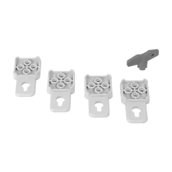 Cutie distributie IP67 din ABS gri, usa mata, placa metalica, 400x500x240 mm PD405024 - imagine 3