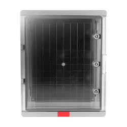 Cutie distributie IP67 din ABS gri, usa transparenta, placa metalica, 400x500x240 mm PS405024 - imagine 2