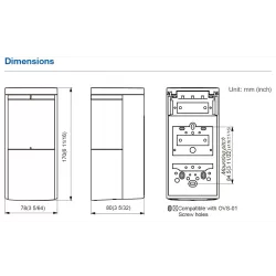 Detector MW de detectare a vehiculelor, distanta 8 metri - OPTEX OVS-02GT - imagine 3