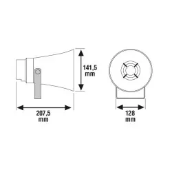 DIFUZOR CU PALNIE DK 10/T, EN54-24 - imagine 1
