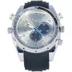 Dispozitiv spionaj SPY Camera video ascunsa in ceas de mana, Bratara cauciuc, Full HD