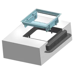 Doza de pardoseala in carcasa plastic - DLX UBS-890-12 - imagine 2
