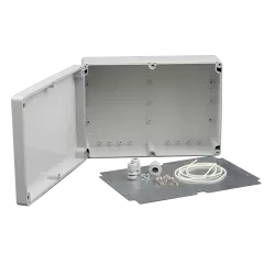 Doza exterior cu contraplaca metalica pentru montaj echipamente AWO604