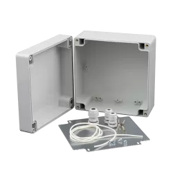 Doza exterior cu placa metalica montaj echipamente AWO603