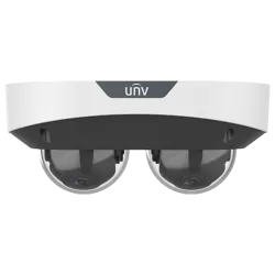 Dual Chanal - Camera IP, 2 x 4MP, lentila 2.8mm, IR 30m, Mic., Alarma, PoE, IK10 - UNV IPC3224SS-ADF28K-I1