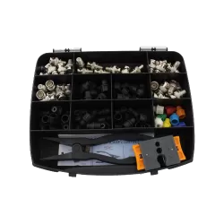 Kit 50 conectori CAP SYSTEM, decapator si cleste sertizare - CAP SYSTEM CAP-KIT2BNC
