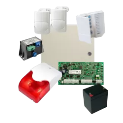 Kit alarma la efractie DSC cu sirena interioara KIT1616INT-OPT
