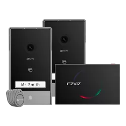 Kit video-interfon, monitor tactil 7', 2 posturi exterioare, camera 2K, audio, IR 6m, Wi-Fi6 - EZVIZ CS-HP7(3MP,2-Entry Kit)