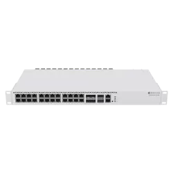 Management Switch 20 RJ45 2.5 Gigabit, 2 x QSFP+, 4 x Combo (2.5 Gigabit sau SFP+) - Mikrotik CRS326-4C+20G+2Q+RM