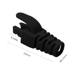 Manson protectie mufa RJ45, negru (100buc) RJ45-CAP-BK