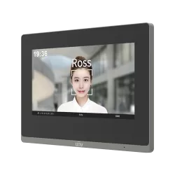 Monitor videointerfon TCP/IP, LCD TFT Touch Screeen 7 inch, PoE, WiFi - UNV OEI-372S-H-W - imagine 2