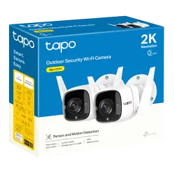 Pachet 2 Camere IP Wi-Fi, 2K, Audio bidirectional, IR 30M - TP-Link Tapo TapoC310P2 - imagine 1
