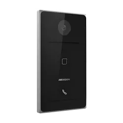 Panou exterior videointerfon TCP/IP, Wi-Fi, 2MP, IR 2.5m, 1 familie, montaj ingropat, PoE - HIKVISION DS-KV6133-WME1-Ingropat - imagine 1