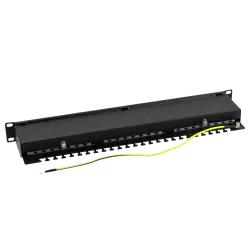 Patch Panel 1U, FTP cat5e, 24 porturi RJ45 - ASYTECH Networking ASY-PP-FTP5E-24 - imagine 3