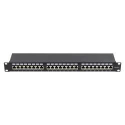 Patch Panel 1U, FTP cat6A, 24 porturi RJ45 - ASYTECH Networking ASY-PP-FTP6A-24 - imagine 1