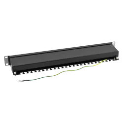 Patch Panel 1U, FTP cat6A, 24 porturi RJ45 - ASYTECH Networking ASY-PP-FTP6A-24 - imagine 3