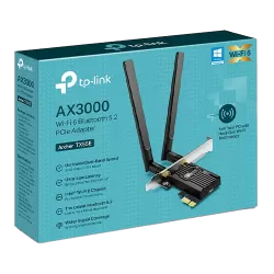 Placa de retea PCIe TP-Link Archer TX55E, AX3000, Dual-Band, Wi-Fi 6, Bluetooth 5.2 - TP-LINK ArcherTX55E - imagine 1