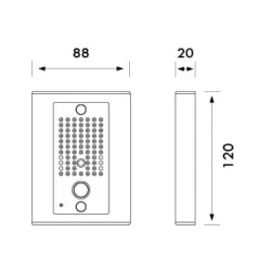 POST DE EXTERIOR CU UN BUTON SI CAMERA - imagine 1