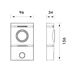 POST DE EXTERIOR CU UN BUTON SI CAMERA - imagine 1