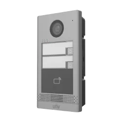 Post exterior videointerfon TCP/IP pentru 2 familii, IR, IK08 - UNV OEU-202S-HMK2 - imagine 2
