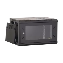 Rack perete 6U 19' 600x450, capacitate incarcare 80 Kg, negru - ASYTECH Networking ASY-6U-6045W - imagine 3