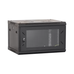 Rack perete 6U 19' 600x600, capacitate incarcare 80 Kg, negru - ASYTECH Networking ASY-6U-6060W