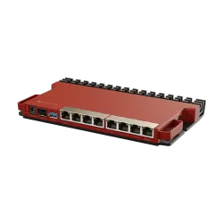 Router 8 porturi Gigabit, 1 port PoE IN, 1 port PoE Out, SFP 2.5G, NAND, USB, 1U - MikroTik L009UiGS-RM