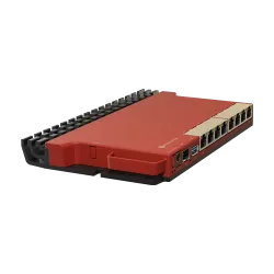 Router 8 porturi Gigabit, 1 port PoE IN, 1 port PoE Out, SFP 2.5G, NAND, USB, 1U - MikroTik L009UiGS-RM - imagine 3