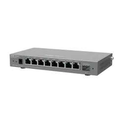 Router 8 porturi RJ45 1 Gbps, 1 port SFP 1 Gbps, 200 clienti, Multi-WAN, Cloud Management - Ruijie RG-EG209GS - imagine 1