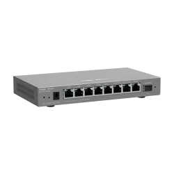 Router 8 porturi RJ45 1 Gbps, 1 port SFP 1 Gbps, 200 clienti, Multi-WAN, Cloud Management - Ruijie RG-EG209GS - imagine 2