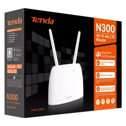 Router LTE 4G Wireless 2 x 10/100 Mbps, SIM, 802.11 b/g/n 2.4Ghz, 300Mbps - TENDA TND-4G06C - imagine 3