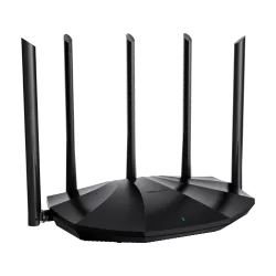 Router Wi-Fi 6, DualBand 2.4Ghz/5GHz, 300+1201Mbps, 5x6dBi, 4 porturi Gigabit - TENDA TND-RX2-PRO