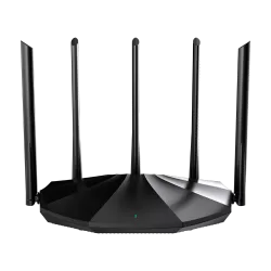 Router Wi-Fi 6, DualBand 2.4Ghz/5GHz, 300+1201Mbps, 5x6dBi, 4 porturi Gigabit - TENDA TND-RX2-PRO - imagine 1