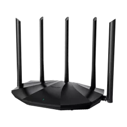 Router Wi-Fi 6, DualBand 2.4Ghz/5GHz, 300+1201Mbps, 5x6dBi, 4 porturi Gigabit - TENDA TND-RX2-PRO - imagine 2
