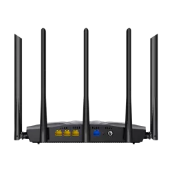 Router Wi-Fi 6, DualBand 2.4Ghz/5GHz, 300+1201Mbps, 5x6dBi, 4 porturi Gigabit - TENDA TND-RX2-PRO - imagine 3