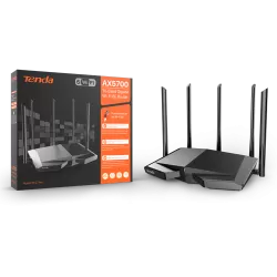 Router Wi-Fi 6e, AX5700 TriBand 2.4/5GHz/6GHz, 861+2402+2402 Mbps, 5x6dBi, 4 x Gigabit - TENDA TND-RX27-PRO - imagine 3