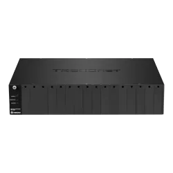 Sasiu cu 16 porturi pentru media convertoare - TRENDnet TFC-1600 - imagine 1