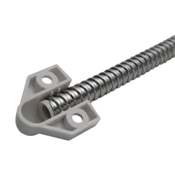 Set legatura flexibila din inox, capete din plastic vopsit alb,  400 x 6 mm CSL-400-2 - imagine 2