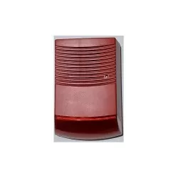 Sirena PXW Exterioara SIREXT-101A, goarna, Flash rosu, Carcasa rosie