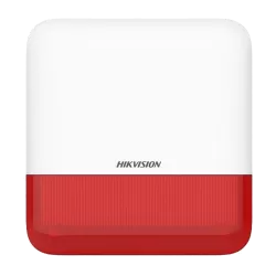 Sirena wireless AX PRO de exterior cu flash, led Rosu, 868Mhz - HIKVISION DS-PS1-E-WE-R