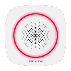 Sirena wireless AX PRO de interior cu led rosu, 868Mhz - HIKVISION DS-PS1-I-WE-R